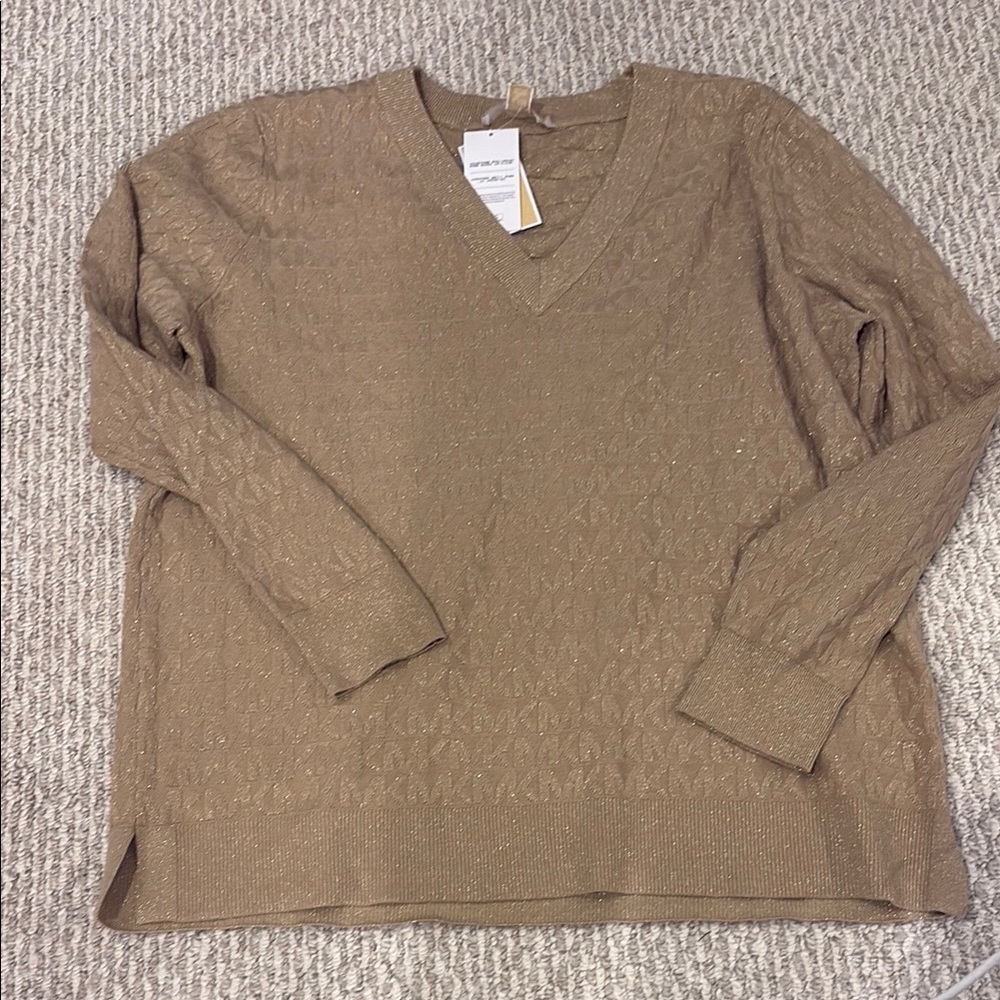 Michael Kors Shimmering Tan Sweater